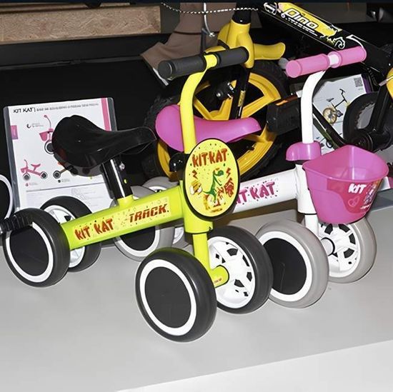 Bicicleta de Equilíbrio Infantil TK3 Track Kit Kat Amarelo Neon