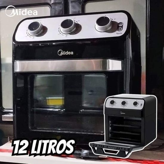 Airfryer 2 Em 1 (Fritadeira E Forno) Midea 12l 220v