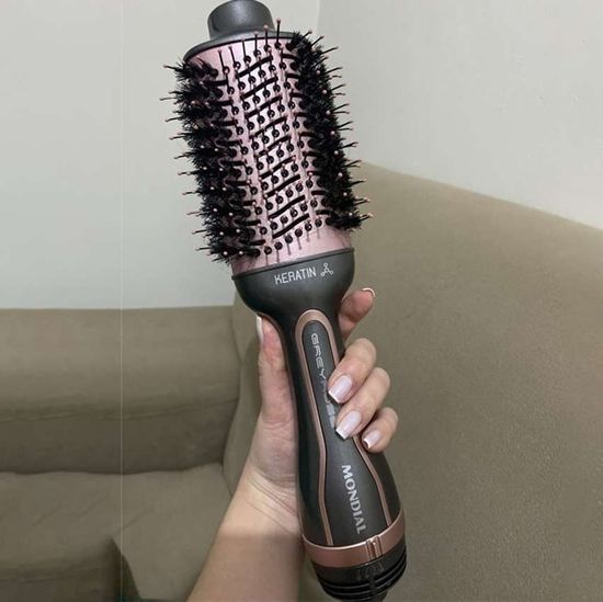 Escova Secadora Mondial Keratin ES-11 1200W Bivolt - Grey Rose