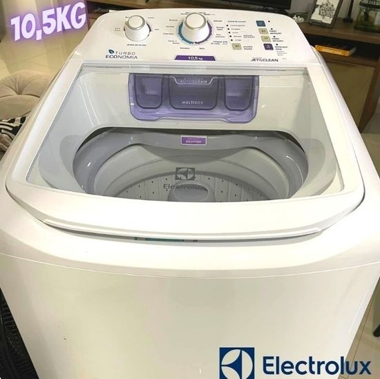 Máquina de Lavar Electrolux 10,5kg Branca Turbo Economia com Jet&Clean e Filtro Fiapos (LAC11) - 127V