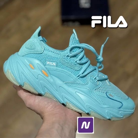 Tênis Couro Fila Ray Tracer Evo 2 Feminino - Azul+Prata