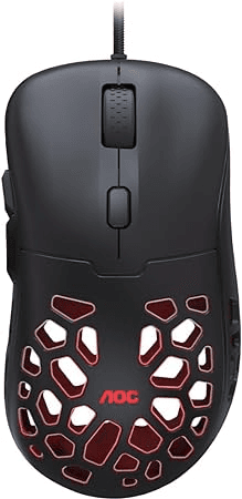 mouse-gamer-aoc-gm510-ultraleve-58g-16000-dpi-pixart-3389-rgb-6-botoes-macro-manager - Imagem