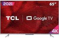 Smart TV LED 65" 4K TCL Google TV 65P725 UHD, HDR10, Dolby Vision Atmos, Bluetooth, Comando de voz à distância, Google Assistant e Borda Ultrafina - Imagem da Promoção