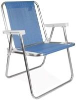 Mor 002274 - Cadeira Alta Alumínio, Azul
