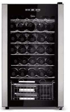 adega-de-vinhos-climatizada-midea-34-garrafas - Imagem