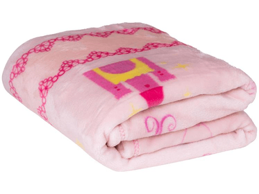 cobertor-infantil-para-berco-jolitex-de-microfibra-flannel-kyor-princesa-rosa - Imagem