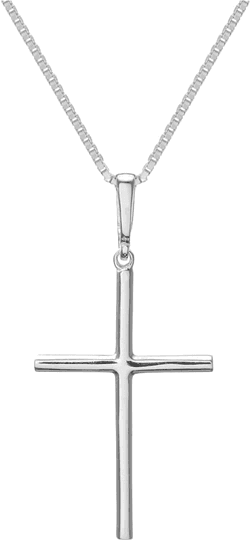 colar-cruz-corrente-veneziana-prata-925-60cm - Imagem