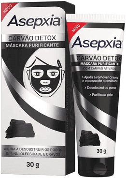 asepxia-mascara-peel-off-carvao-detox-mascara-purificante-30g - Imagem