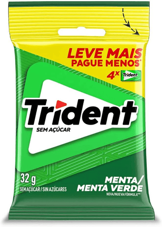 chiclete-trident-menta-bag-com-4-unidades - Imagem