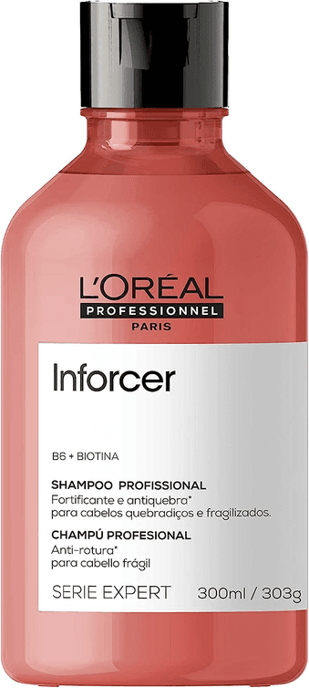 loreal-professionnel-shampoo-antiquebra-inforcer-protege-previne-quebras-e-adiciona-suavidade-para-cabelos-fracos-frageis-e-danificados-com-biotina-300ml - Imagem