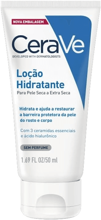 cerave-locao-hidratante-corporal-com-textura-fluida-e-acido-hialuronico-50ml - Imagem