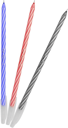 caneta-esferografica-spiro-cis-blister-c3-unidades-1-azul-1-preta-e-1-vermelha - Imagem