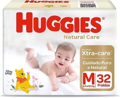 fralda-huggies-natural-care-m-32-unidades - Imagem