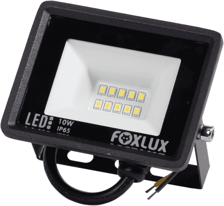 foxlux-refletor-led-10w-6500k-preto-bivolt - Imagem