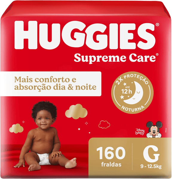 huggies-fralda-supreme-care-g-160-fraldas-cor-vermelho - Imagem