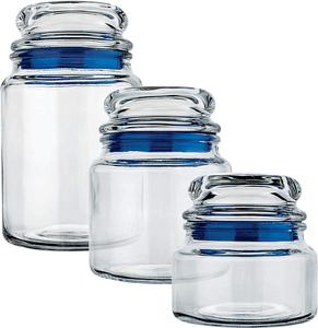 conjunto-potes-de-vidro-multiuso-3-pecas-euro-azul - Imagem