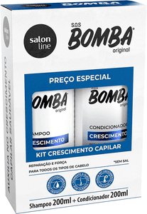 kit-shampoo-condicionador-200ml-sos-bomba-original-salon-line - Imagem
