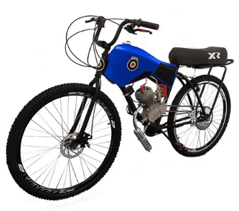 bicicleta-motorizada-100cc-aro-29-coroa-52-spitfire-tractor-cor-azul-safira - Imagem