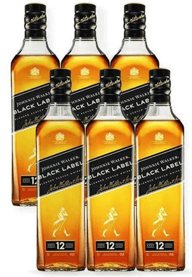 combo-whisky-johnnie-walker-black-label-1l-6-unidades - Imagem