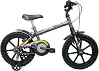 bicicleta-infantil-aro-16-dino-grafite-e-laranja-track-bikes - Imagem