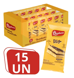 bolo-bolinho-duo-chocolate-bauducco-kit15-unidades-de27-grs - Imagem