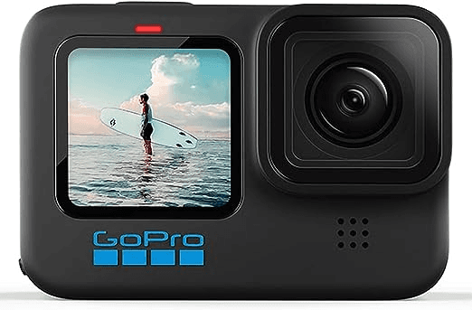 camera-gopro-hero10-black-a-prova-com-lcd-frontal-videos-53k-60-fotos-23mp-chip-gp2-hypersmooth-40-live-streaming-1080p-webcam-conexao-nuvem-preta - Imagem