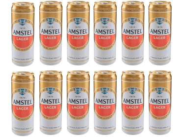 cerveja-amstel-lager-puro-malte-12-unidades-lata-350ml - Imagem