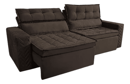 sofa-retratil-e-reclinavel-200m-cama-inbox-charm-velusoft - Imagem