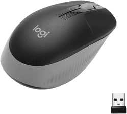 mouse-sem-fio-logitech-m190-com-design-ambidestro-de-tamanho-padrao-conexao-usb-e-pilha-inclusa-cinza - Imagem