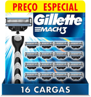 gillette-mach3-refil-para-barbear-16-unidades - Imagem