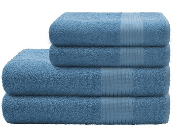 jogo-de-toalhas-camesa-algodao-e-poliester-nacional-omega-azul-4-pecas - Imagem