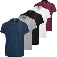 kit-5-camisetas-masculinas-slim-fit-basicas-algodao-premium - Imagem