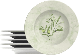 kit-prato-sobremesa-tramontina-oliva-em-porcelana-decorada-21-cm-06-pecas - Imagem