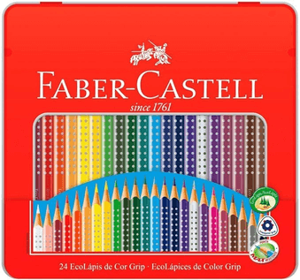 lapis-de-cor-ecolapis-colour-grip-24-cores-faber-castell - Imagem