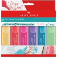 marca-texto-tons-pastel-faber-castell-mt15466-textliner-pastel-46-6-cores-qn8d - Imagem