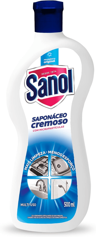 sanol-limpador-multiuso-cremoso-classico-saponacio-500-ml-azul - Imagem